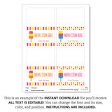 Popsicle Party Table Tent Cards (EDITABLE INSTANT DOWNLOAD)