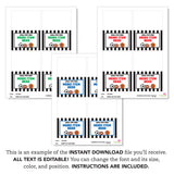 Sports Party Table Tent Cards (EDITABLE INSTANT DOWNLOAD)