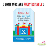 Bounce House Party Favor Tags (EDITABLE INSTANT DOWNLOAD)