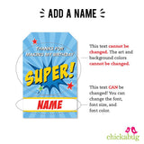 Superhero Party Favor Tags (EDITABLE INSTANT DOWNLOAD)