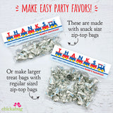 Train Party Treat Bag Labels (EDITABLE INSTANT DOWNLOAD)