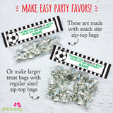 Soccer Party Treat Bag Labels (EDITABLE INSTANT DOWNLOAD)