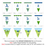Navy Golf Party Banner (INSTANT DOWNLOAD)