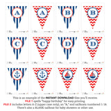Nautical Party Banner (INSTANT DOWNLOAD)