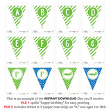 Alligator Party Banner (INSTANT DOWNLOAD)