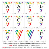 Rainbow Party Banner (INSTANT DOWNLOAD)