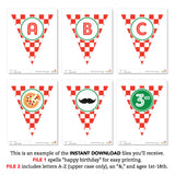 Pizza Party Banner (INSTANT DOWNLOAD)