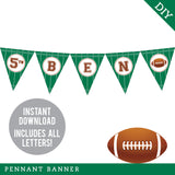 Football Party Banner (INSTANT DOWNLOAD)