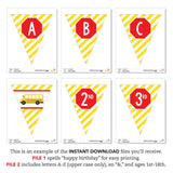 School Bus Party Banner (INSTANT DOWNLOAD)