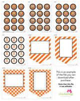 Basketball Party Photo Banner Kit (INSTANT DOWNLOAD)