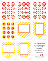 School Bus Party Photo Banner Kit (INSTANT DOWNLOAD)