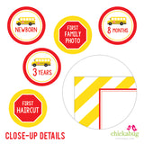 School Bus Party Photo Banner Kit (INSTANT DOWNLOAD)