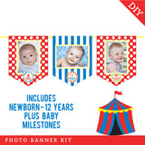 Carnival Party Photo Banner Kit (INSTANT DOWNLOAD)