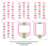 Pink Watermelon Party Photo Banner Kit (INSTANT DOWNLOAD)