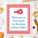 Lobster Party Signs (EDITABLE INSTANT DOWNLOAD)