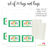 "I'm Lucky To Have You In My Class" St. Patrick's Day Paper Tags and Bags