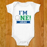 Blue Golf "I'm One" Iron-On