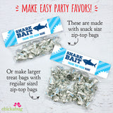 Shark Party Treat Bag Labels (EDITABLE INSTANT DOWNLOAD)