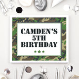 Army Party Signs (EDITABLE INSTANT DOWNLOAD)