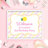 Pink Lemonade Party Signs (EDITABLE INSTANT DOWNLOAD)