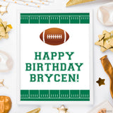 Football Party Signs (EDITABLE INSTANT DOWNLOAD)