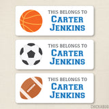 Sports "This Belongs To" Labels