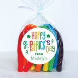 Rainbow Writing St. Patrick's Day Stickers