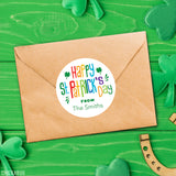 Rainbow Writing St. Patrick's Day Stickers