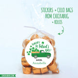 Green Truck St. Patrick's Day Stickers
