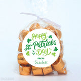 Handwritten Happy St. Patrick's Day Stickers