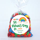 Rainbow and Shamrock St. Patrick's Day Stickers