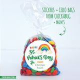 Rainbow and Shamrock St. Patrick's Day Stickers
