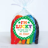 "I'm Lucky To Have You In My Class" St. Patrick's Day Stickers