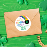 "Over The Rainbow" St. Patrick's Day Stickers