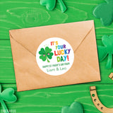 Shamrock "Lucky Day" St. Patrick's Day Stickers