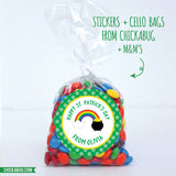 Rainbow and Pot of Gold St. Patrick's Day Stickers