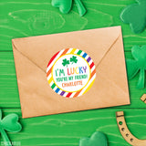 "I'm Lucky You're My Friend" Rainbow St. Patrick's Day Stickers