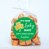 Gold Shamrock St. Patrick's Day Stickers