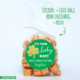 Gold Shamrock St. Patrick's Day Stickers