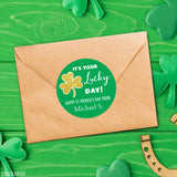 Gold Shamrock St. Patrick's Day Stickers