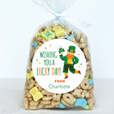 Leprechaun "Lucky Day" St. Patrick's Day Stickers