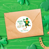 Leprechaun "Lucky Day" St. Patrick's Day Stickers