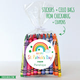 Hand Drawn Rainbow St. Patrick's Day Stickers