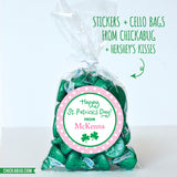 Pink St. Patrick's Day Stickers