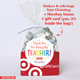 Thank You Teacher Appreciation Stickers