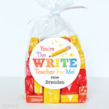 "The WRITE Teacher For Me" Teacher Appreciation Stickers