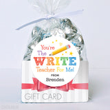 "The WRITE Teacher For Me" Teacher Appreciation Stickers
