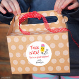 Pencil "Take Note!" Teacher Appreciation Stickers