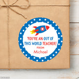 "Out of This World" Teacher Appreciation Stickers