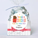 "Thanks a CHOCO-LOT" Appreciation Stickers